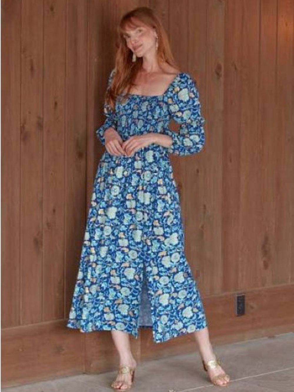 NWOT Cabana Life Navy Floral Maxi Dress